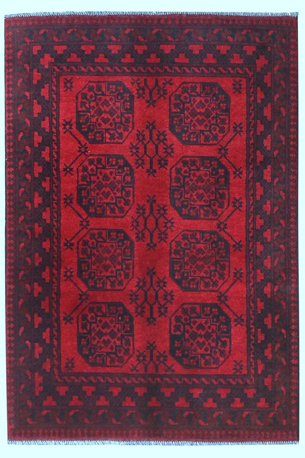 Red Aqcha Rug 175 x 120 cms